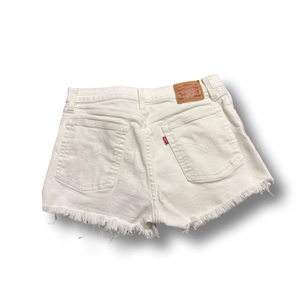 Levi's Women's White Denim Shorts